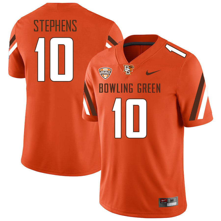 Bowling Green Falcons #10 Donny Stephens College Football Jerseys Stitched-Orange